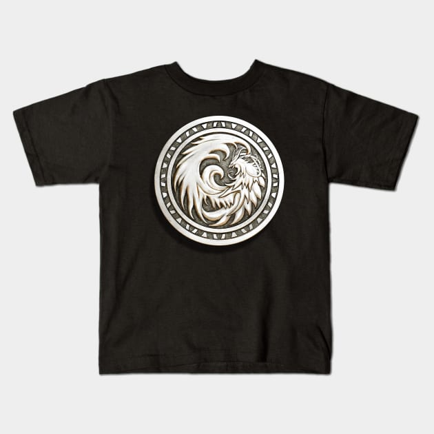 Phoenix Coin silver Kids T-Shirt by chriskar